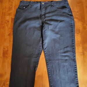 Gloria Vanderbilt ~ Sz 16 ~ Black “Amanda Jeans” ~ Very Good Condition